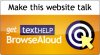 BrowseAloud logo - download and install software